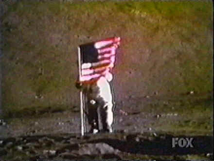 american flag waving gif. The American flag on the moon