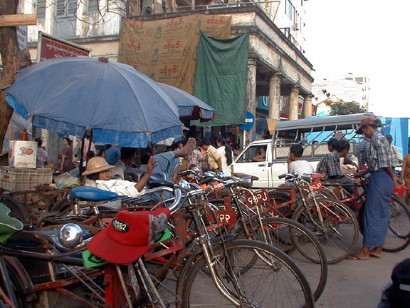 Bicycles, Yangon, Myamar