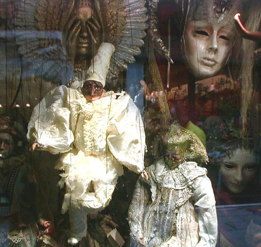 Carnival masks (2)., Venice 