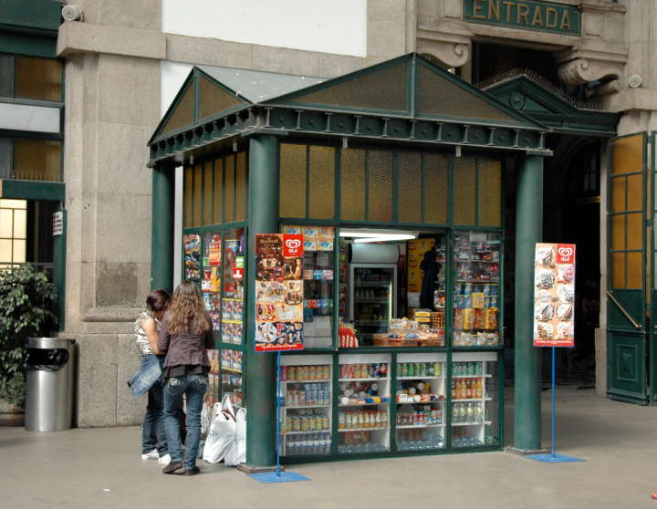 Newstand, Central Station, Porto, Portugal